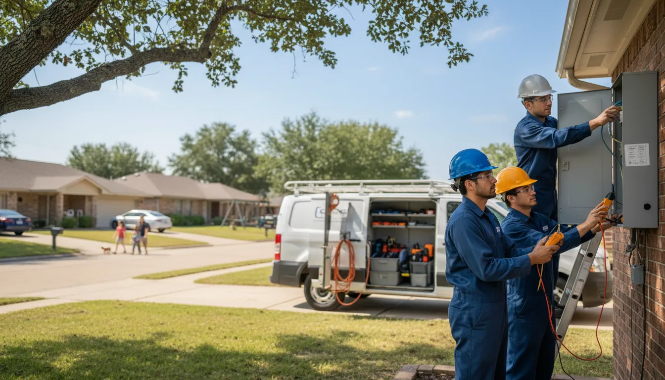 Certified electrician providing emergency electrical services in Aniwa, WI